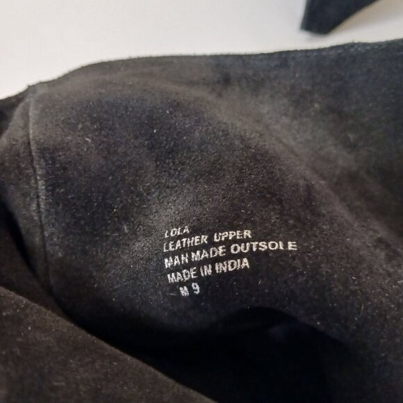 Matisse Lola Black Suede Leather Over The Knee Boots Size 9 - Picture 6 of 13